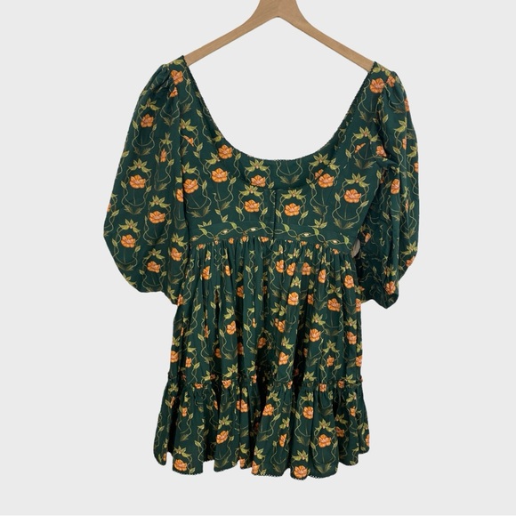 Agua by Agua Bendita NWT Green Floral Delirio Esotérico Dress Size Medium - Picture 7 of 12